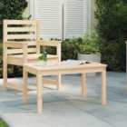 Berkfield Garden Table 82.5x50.5x45 cm Solid Wood Pine