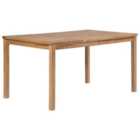 Berkfield Garden Table 150x90x77 cm Solid Teak Wood