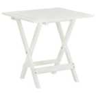 Berkfield Bistro Table White 46x46x47 cm Solid Acacia Wood