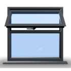 1045mm (W) x 1245mm (H) Aluminium Casement Window - 1 Top Opening Window - Anthracite Internal & External