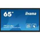 Iiyama Prolite Te6514mis-b1ag 65" 4k Uhd Interactive Touchscreen Black Puretouch-ir 3840 X 2160 50 Point Touch