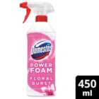 Domestos Power Foam Toilet & Bathroom Cleaner Spray Floral Burst 450ml