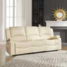 Artemis Home Glendale 3 Seat Electric Reclining Sofa - Cream