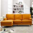 Artemis Home Woodbury Reversible Corner Sofa - Orange