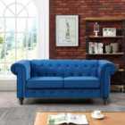 Artemis Home Pelham 2 Seat Velvet Sofa - Blue