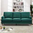 Artemis Home Woodbury 3 Seat Velvet Sofa - Green