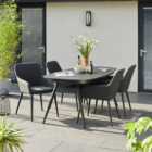 Charcoal Outdoor Fabric Dining Set