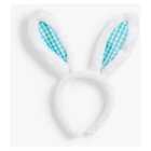 Bunny Headband Blue Gingham, each