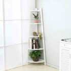 Living and Home 5-tier Modern Corner White Freestanding Ladder Shelf For Plant Display