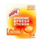 Harpic Hygienic & Fresh Sticker Citrus 4 per pack