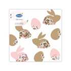 Blooming Bunny Easter 3 Ply Paper Napkins 20 per pack