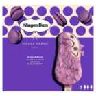 Haagen-Dazs Macaron Vanilla & Blueberry Ice Cream Bars 3 x 80ml