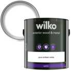 Wilko Quick Dry Wood and Metal Pure Brilliant White Satin Paint 2.5L