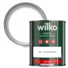 Wilko Wood and Metal Pure Brilliant White Gloss Paint 2.5L