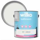 Wilko Bathroom Chalk White Mid Sheen Emulsion Paint 2.5L