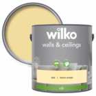Wilko Walls & Ceilings Lemon Sorbet Silk Emulsion Paint 2.5L