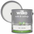 Wilko Walls & Ceilings Chalk White Silk Emulsion Paint 2.5L