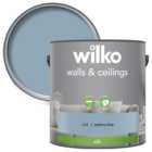 Wilko Walls & Ceilings Pottery Blue Silk Emulsion Paint 2.5L
