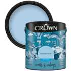 Crown Walls & Ceilings Powder Blue Mid Sheen Emulsion Paint 2.5L