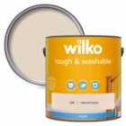 Wilko Tough & Washable Natural Twine Matt Emulsion Paint 2.5L