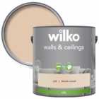 Wilko Walls & Ceilings Biscuit Crunch Silk Emulsion Paint 2.5L