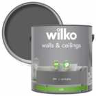 Wilko Walls & Ceilings Pure Grey Silk Emulsion Paint 2.5L
