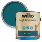 Wilko Tough & Washable Jaded Teal Matt Emulsion Paint 2.5L