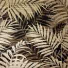Arthouse Textured Palm Leaf Chocolate and Gold Wallpaper