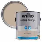 Wilko Walls & Ceilings Warm Taupe Matt Emulsion Paint 2.5L