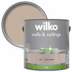 Wilko Walls & Ceilings Warm Taupe Silk Emulsion Paint 2.5L