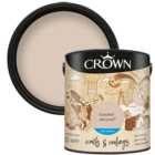 Crown Walls & Ceilings Toasted Almond Mid Sheen Emulsion Paint 2.5L