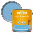 Wilko Tough & Washable Moody Blue Matt Emulsion Paint 2.5L