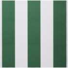 Primrose Awnings Replacement Green & White Awning Cover with Valance 5m x 3m