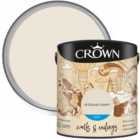 Crown Breatheasy Walls & Ceilings Antique Cream Matt Emulsion Paint 2.5L