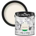 Crown Breatheasy Walls & Ceilings Cream White Silk Emulsion Paint 2.5L