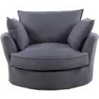 Artemis Home Irwin Swivel Based Cuddle Chair - Ash