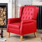 Artemis Home Galena Recliner Armchair - Red