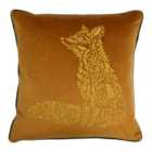 Furn. Forest Fauna Fox Embroidered Filled Cushion