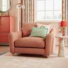 Hattie Slub Faux Linen Snuggle Sofa