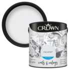 Crown Walls & Ceilings Clay White Mid Sheen Emulsion Paint 2.5L