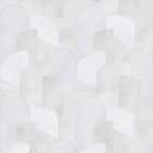 Galerie Elle Decoration 3D Geometric Grey and Silver Wallpaper
