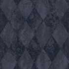 Galerie Ambiance Geometric Dark Blue Wallpaper