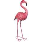 St Helens Pink Metal Flamingo Garden Ornament