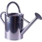 St Helens Silver Metal Watering Can with Sprinkler Nozzle 4L