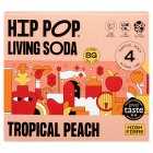 Hip Pop Tropical Peach Gut Lovin' Soda, 4x330ml