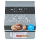 Waitrose Sea Salt & Pepper Cashews, 150g