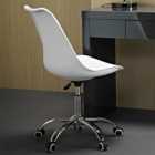 Orsen White Swivel Office Chair
