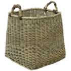 JVL Willow Antique Wash Log Basket