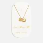 Katie Loxton Love Above All Carded Charm 18-Karat Gold-Plated Necklace