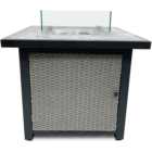 Tepro Gas Firepit Table Square Patio Heater 76cm